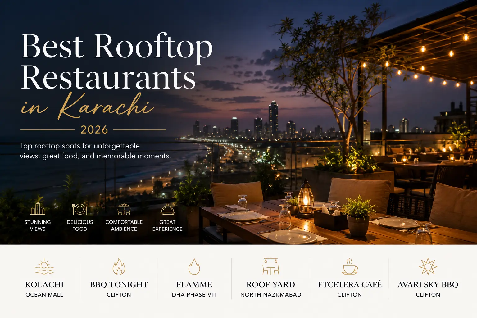 Best Rooftop Restaurants in Karachi