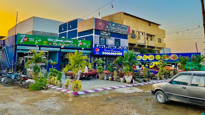 zeenat restaurant seating area Korangi